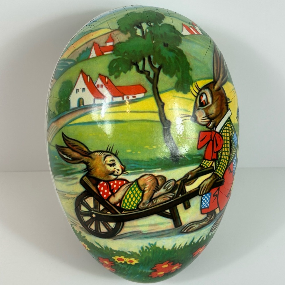 Vintage Large German Paper Mache Easter Egg